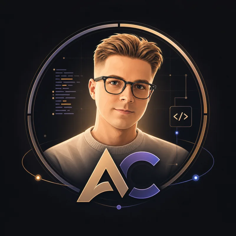 Illustrated personal logo for Artur Cherkanov